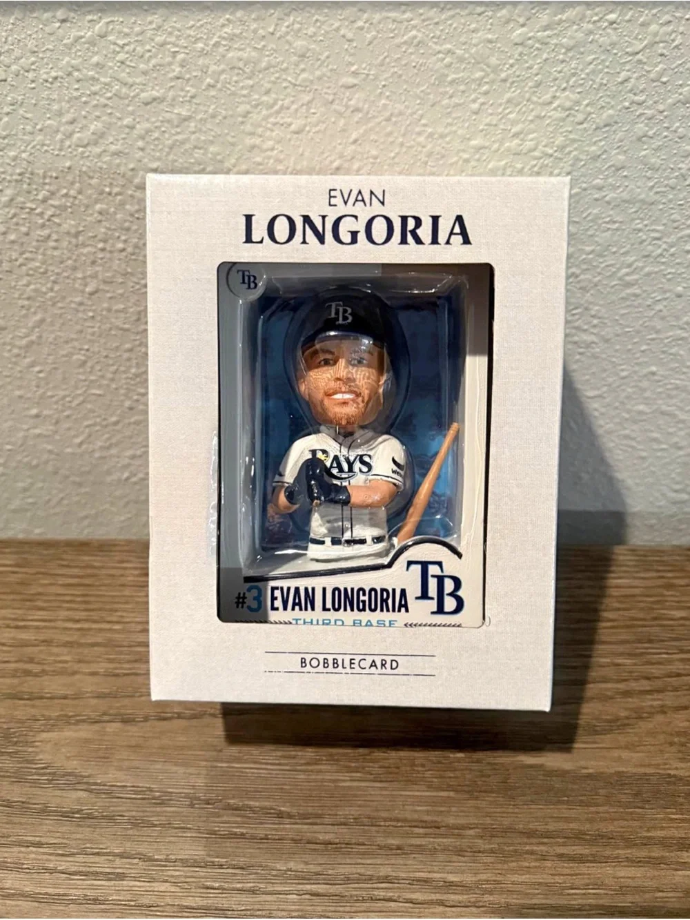 Evan Longoria Bobblecard Limited Giveaway Tampa Bay Rays 07/12